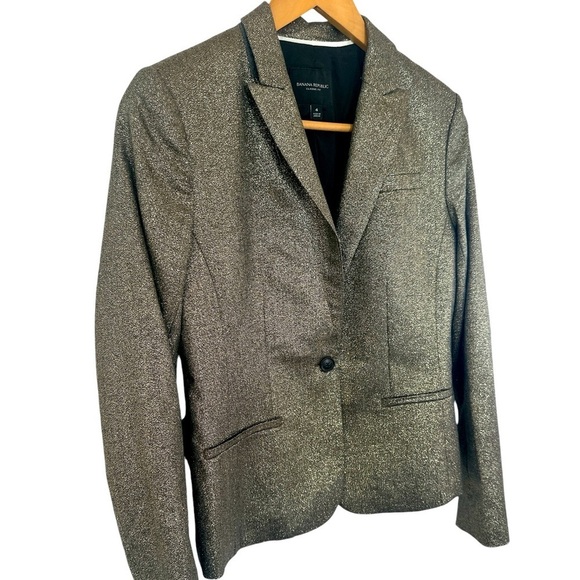 Banana Republic Metallic Gold Wool Blazer - Picture 7 of 15